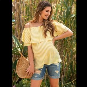 LIKE NEW! Pink Blush Maternity Blouse